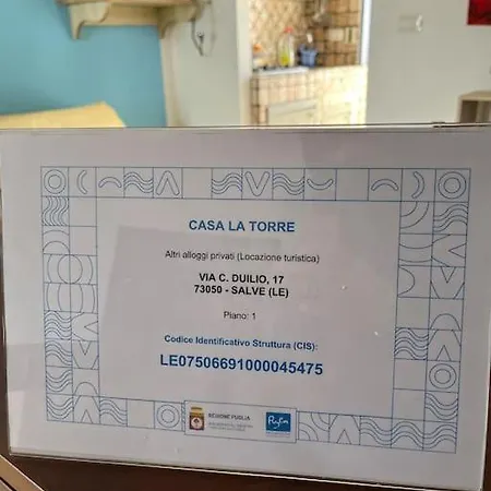 Casa La Torre Vista Mare * Torre Pali